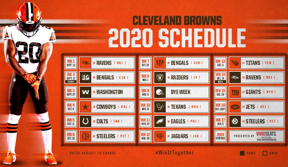 cleveland browns games this year