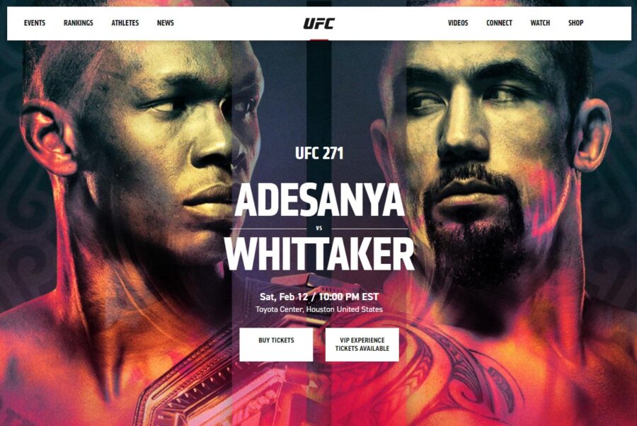 WATCH UFC 271: ADESANYA VS WHITTAKER