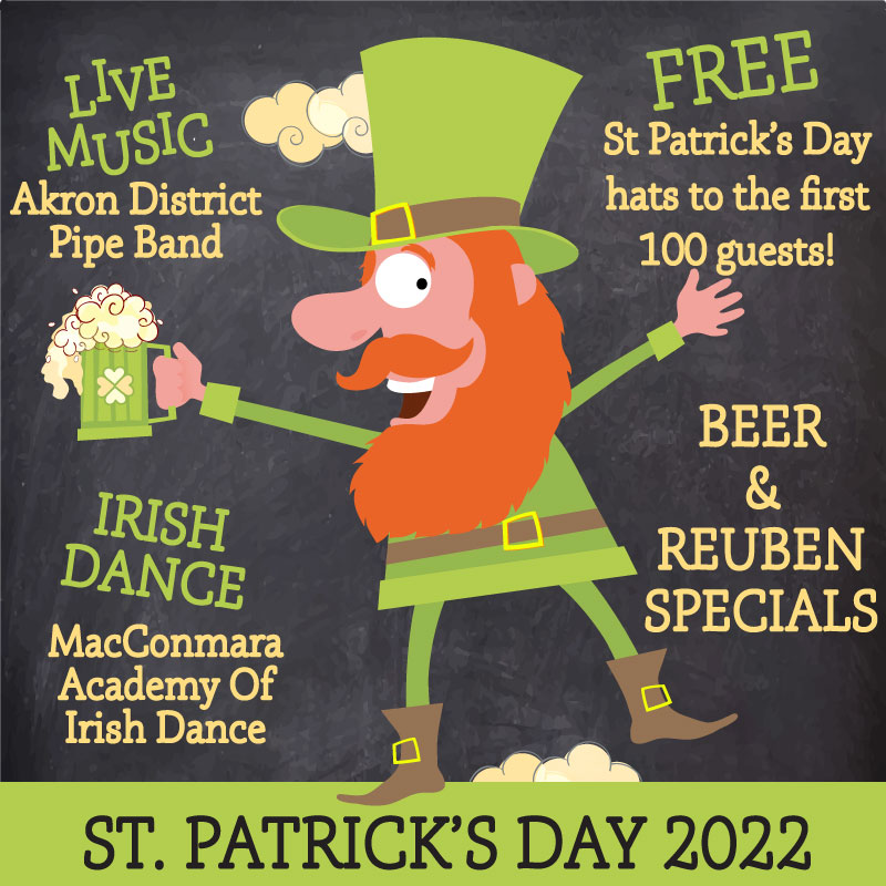 ST. PATRICK'S DAY 2022 Pick's at portage lakes and the akron district pipe band