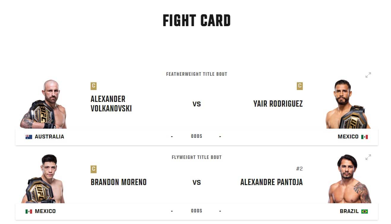 UFC 290 VOLKANOVSKI VS RODRIGUEZ at picks portage lakes
